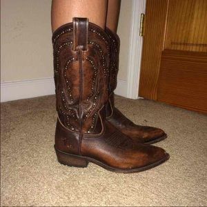 Frye Billy Stud Cowboy Boots 8.5